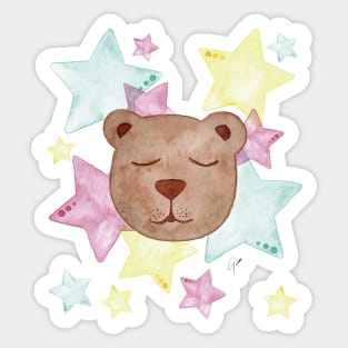 Bear with Stars Sticker